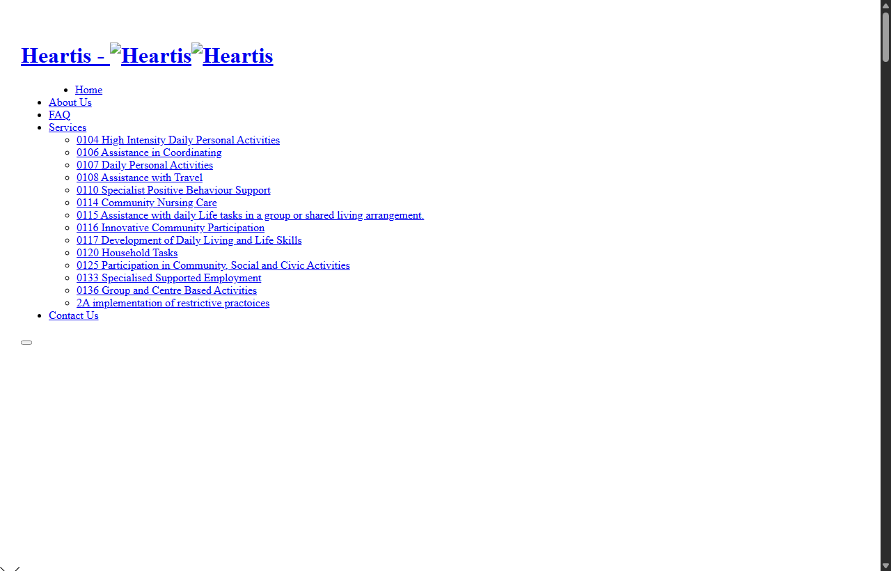 Heartis — NDIS Disability & Healthcare Support