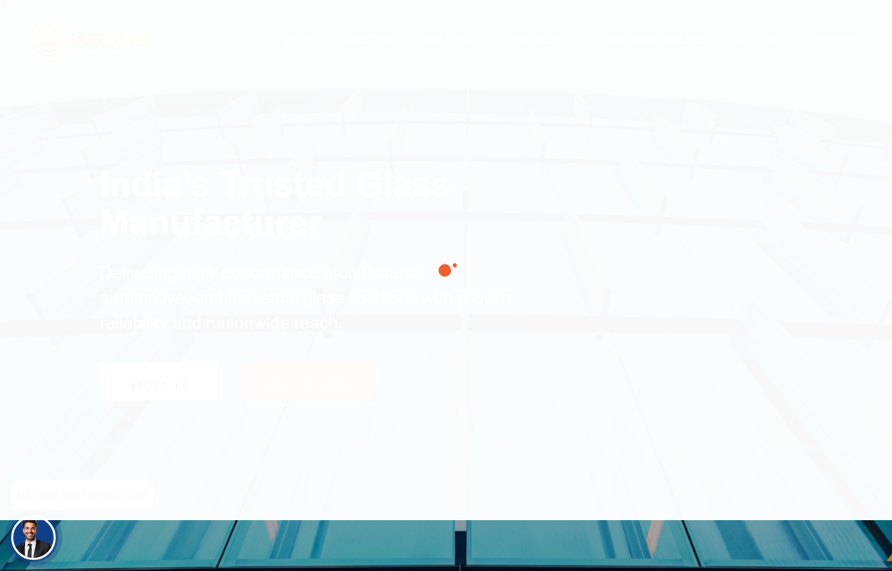 SafeGlass — Architectural Toughened Glass & Facades Live Platform Screenshot