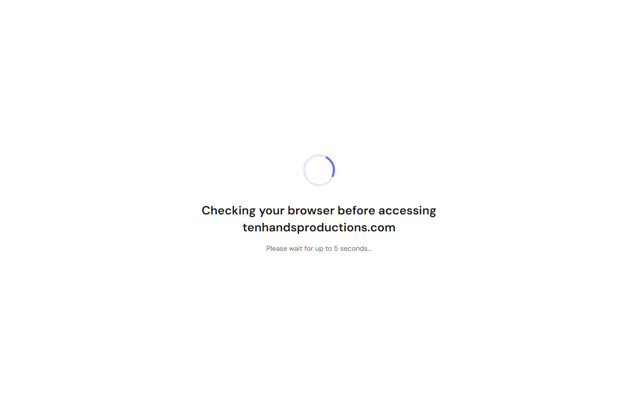 Ten Hands Productions — Cinema, Commercials & Creative Studio Live Platform Screenshot